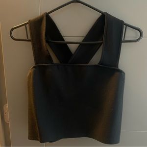 Black Knit Babaton Top